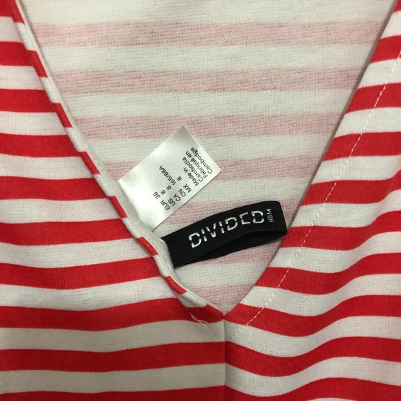 H&M Dress, Medium, Red and White Strips, Age 8-10 - Picture 7 of 7